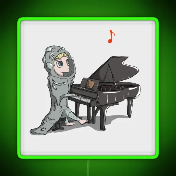 Millions Knives Plays Piano RGB Neon Sign