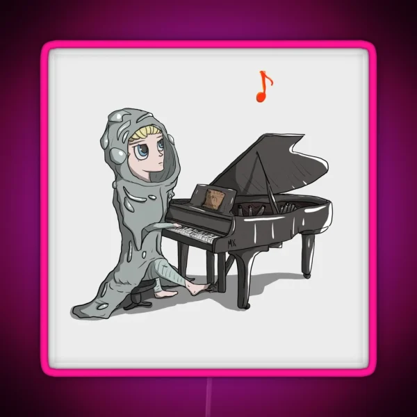 Millions Knives Plays Piano RGB Neon Sign