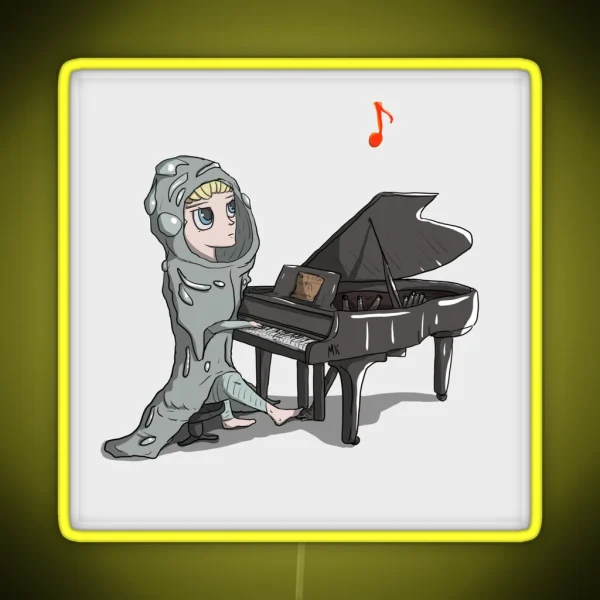 Millions Knives Plays Piano RGB Neon Sign