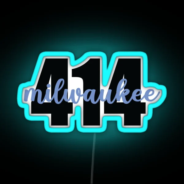 Milwaukee 414 RGB Neon Sign