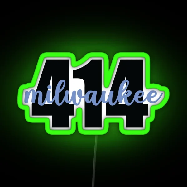 Milwaukee 414 RGB Neon Sign