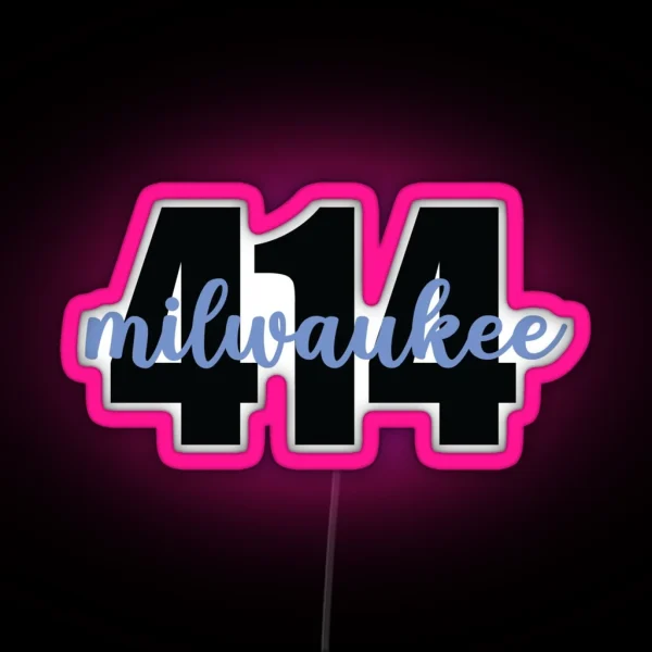 Milwaukee 414 RGB Neon Sign