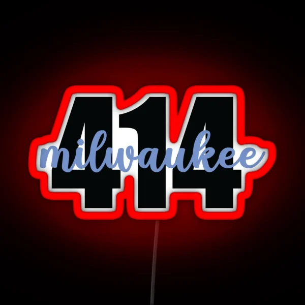 Milwaukee 414 RGB Neon Sign