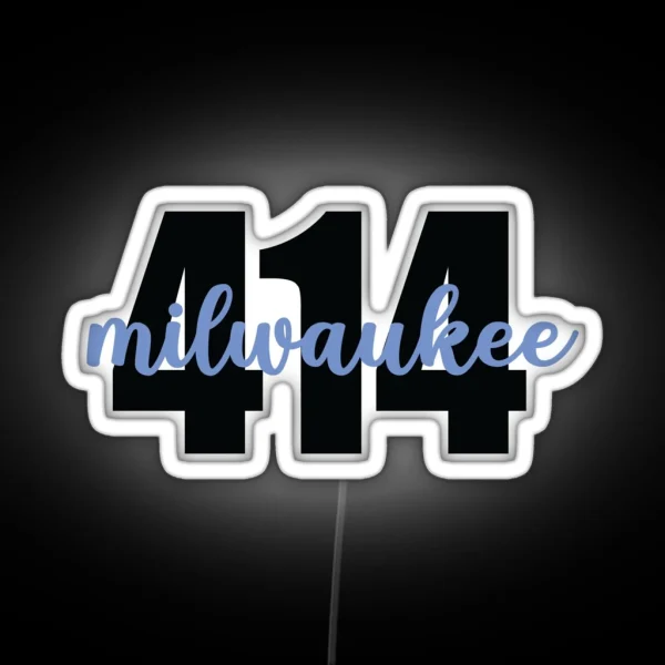 Milwaukee 414 RGB Neon Sign