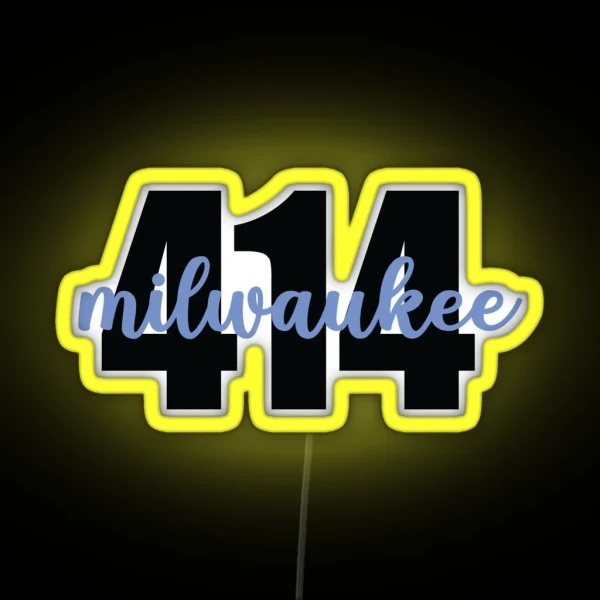 Milwaukee 414 RGB Neon Sign