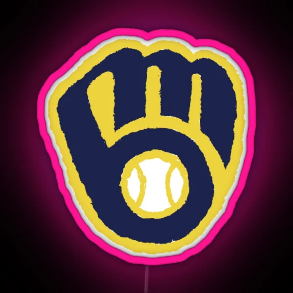 Milwaukee Baseball Brewers RGB Neon Sign