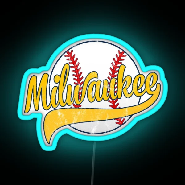 Milwaukee Baseball RGB Neon Sign
