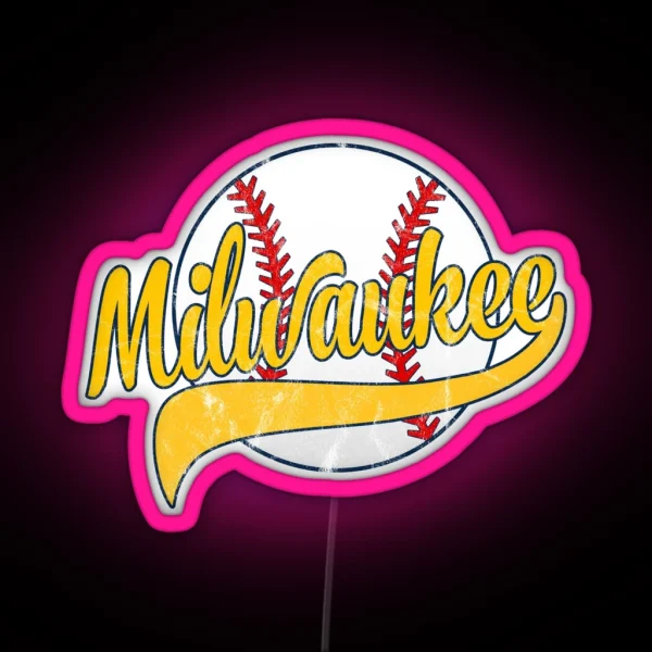Milwaukee Baseball RGB Neon Sign