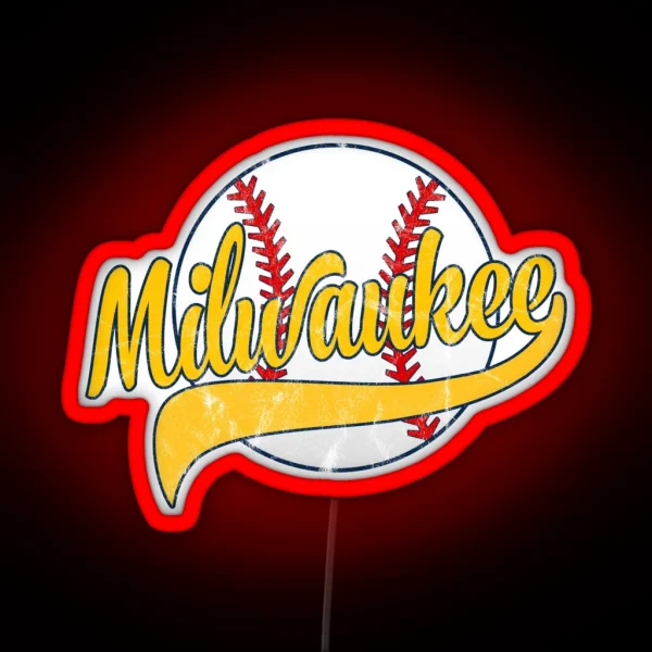 Milwaukee Baseball RGB Neon Sign