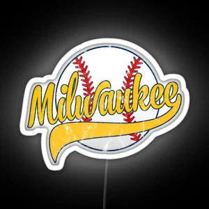 Milwaukee Baseball RGB Neon Sign