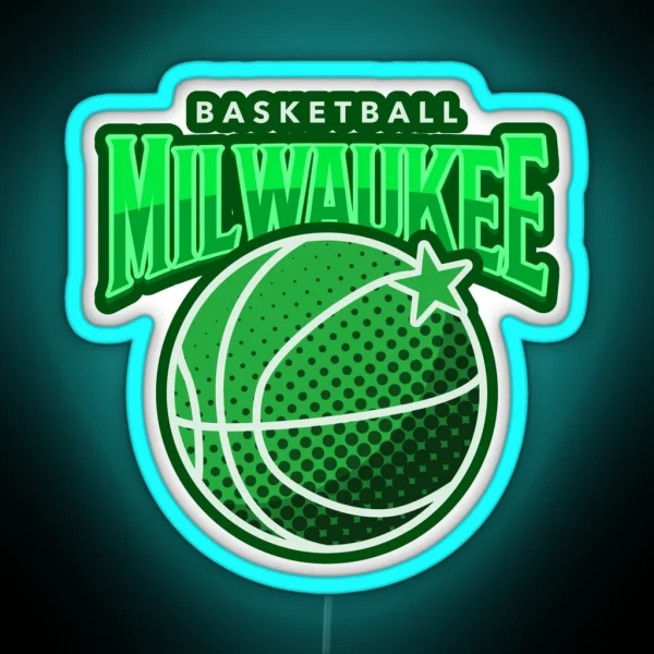 Milwaukee Basketball Bucks RGB Neon Sign