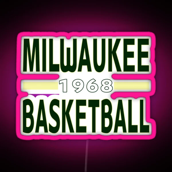 Milwaukee Basketball Classic RGB Neon Sign