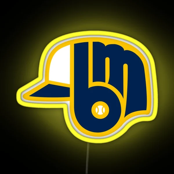 Milwaukee Brewers 4 RGB Neon Sign