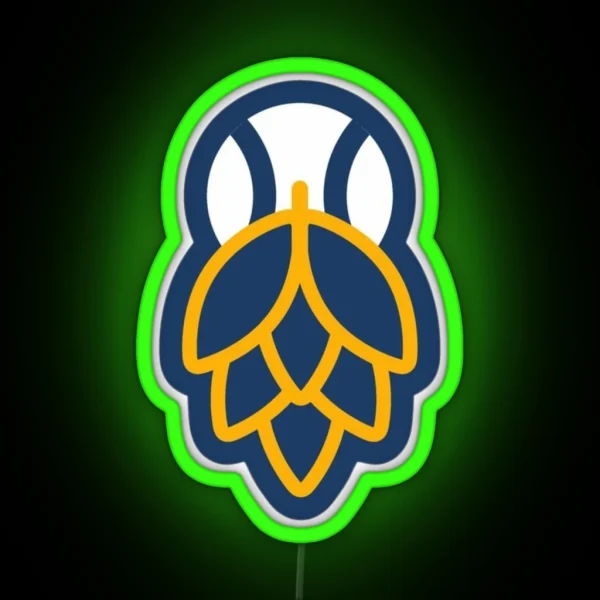 Milwaukee Brewers Baseball RGB Neon Sign
