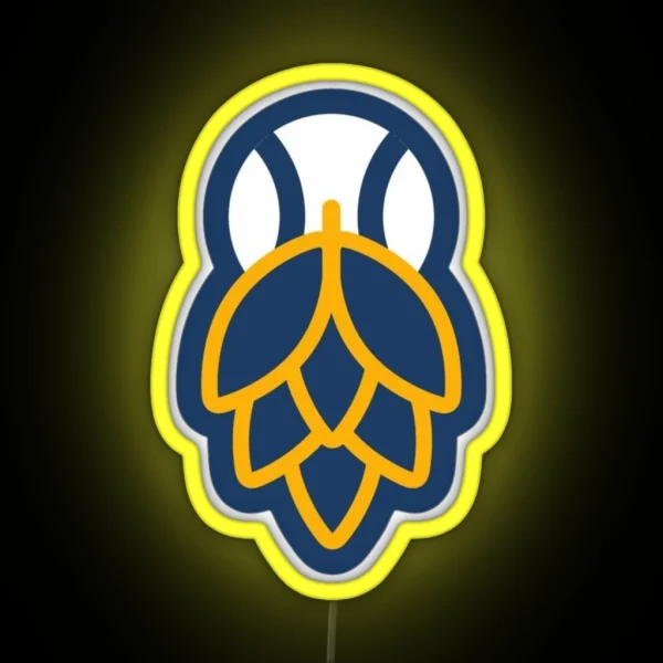 Milwaukee Brewers Baseball RGB Neon Sign