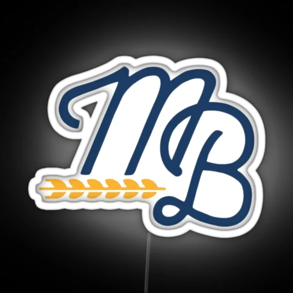 Milwaukee Brewers Letter Mark RGB Neon Sign