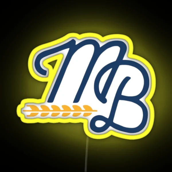 Milwaukee Brewers Letter Mark RGB Neon Sign