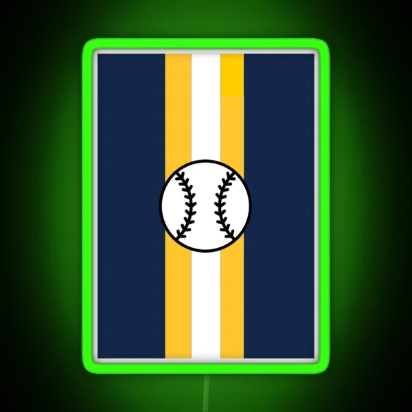 Milwaukee Brewers RGB Neon Sign