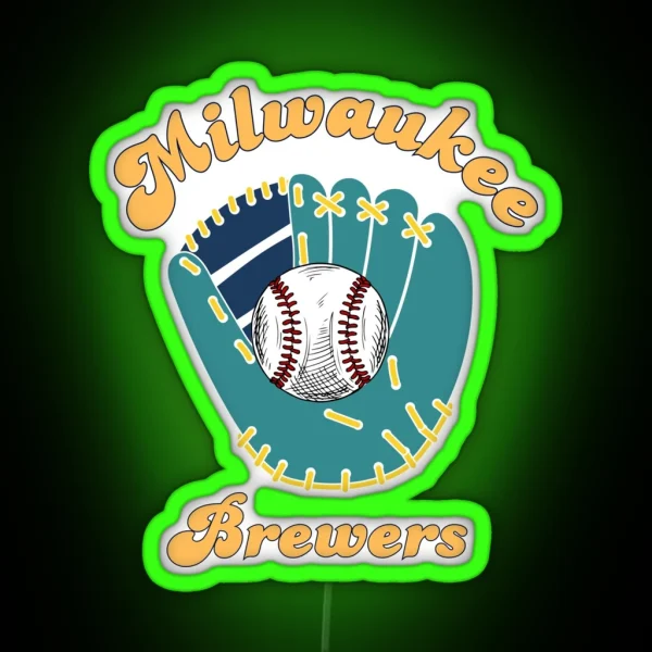Milwaukee Brewers RGB Neon Sign