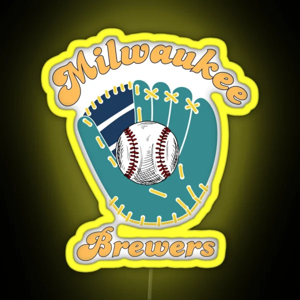 Milwaukee Brewers RGB Neon Sign