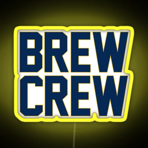 Milwaukee Brewers RGB Neon Sign