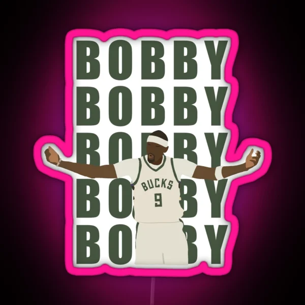 Milwaukee Bucks Bobby Portis Bobby Chant RGB Neon Sign