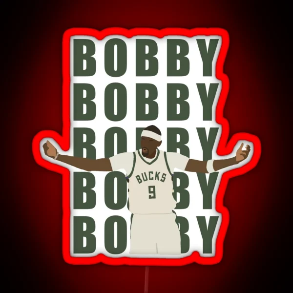 Milwaukee Bucks Bobby Portis Bobby Chant RGB Neon Sign
