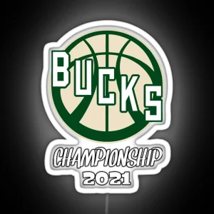 Milwaukee Bucks Championship Essential RGB Neon Sign