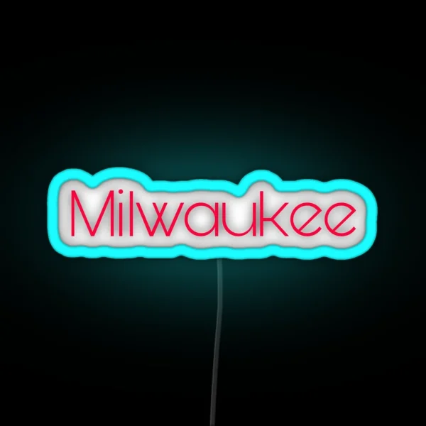 Milwaukee Bucks Championship RGB Neon Sign
