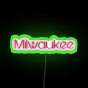 Vibrant Milwaukee Bucks Championship Neon Sign for Home Decor Enthusiasts