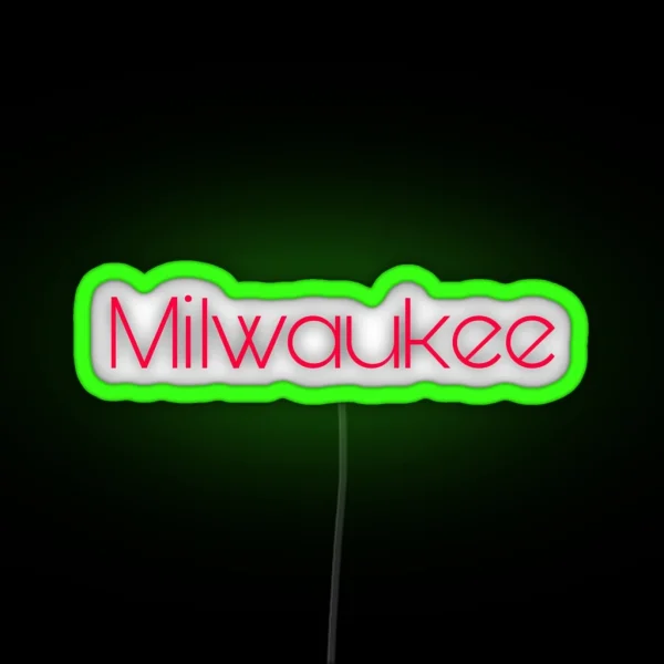 Milwaukee Bucks Championship RGB Neon Sign
