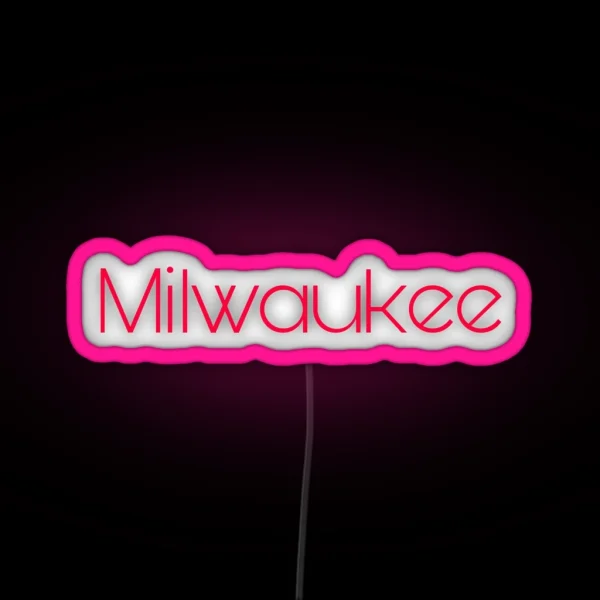 Milwaukee Bucks Championship RGB Neon Sign