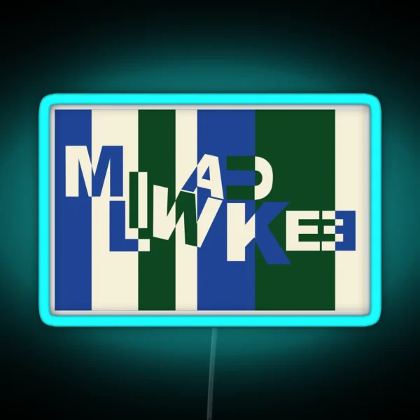 Milwaukee Bucks RGB Neon Sign