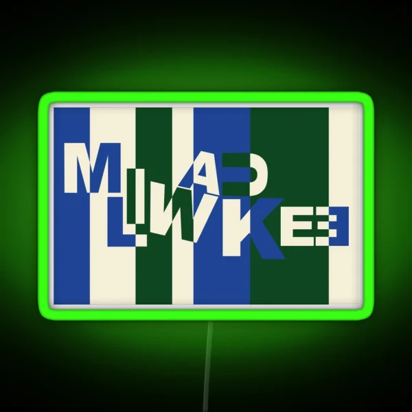 Milwaukee Bucks RGB Neon Sign
