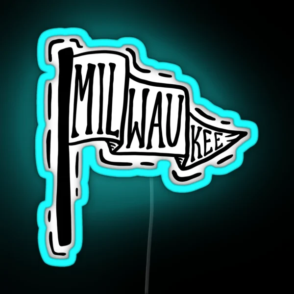 Milwaukee Flag RGB Neon Sign