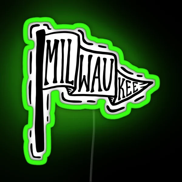 Milwaukee Flag RGB Neon Sign