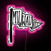 Vibrant Milwaukee flag display with customizable RGB neon lighting effects