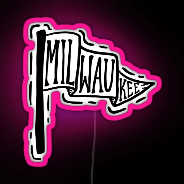 Milwaukee Flag RGB Neon Sign