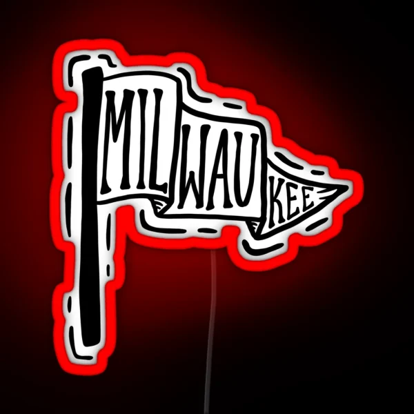 Milwaukee Flag RGB Neon Sign