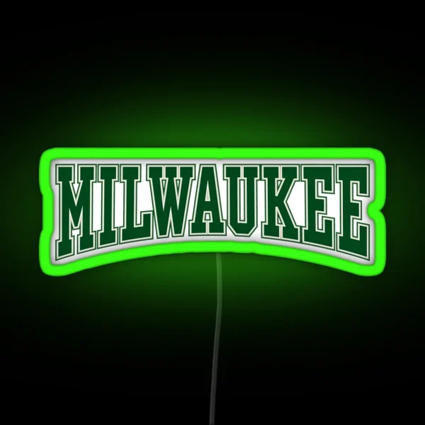 Milwaukee Green RGB Neon Sign