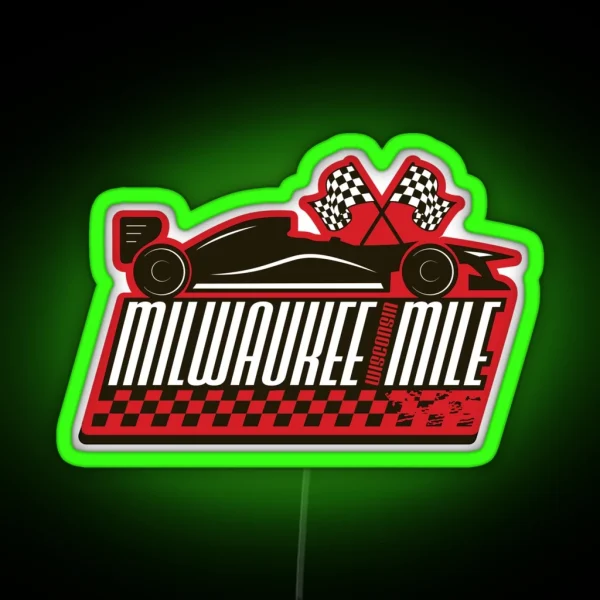 Milwaukee Mecca Of Racing RGB Neon Sign