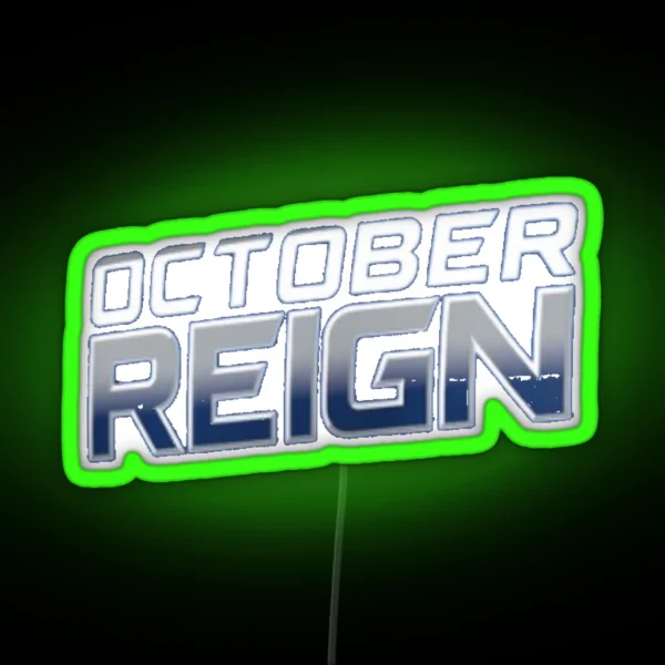 MILWAUKEE October Reign RGB Neon Sign