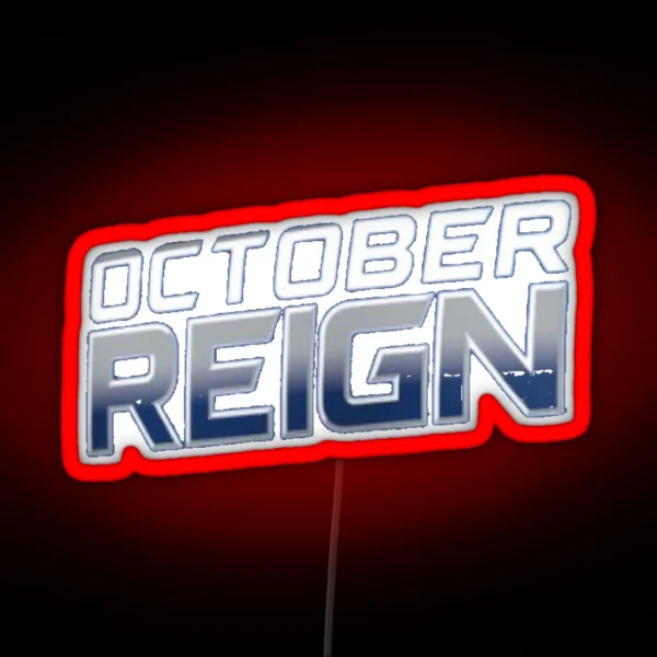 MILWAUKEE October Reign RGB Neon Sign