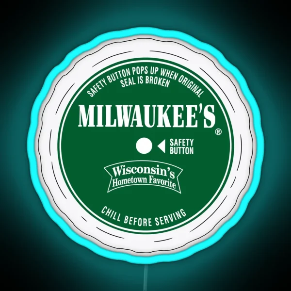 Milwaukee Pickles Jar Lid RGB Neon Sign