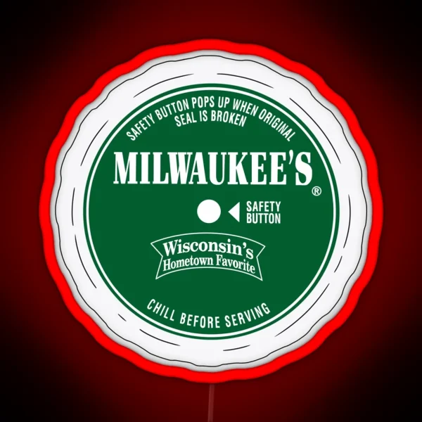 Milwaukee Pickles Jar Lid RGB Neon Sign