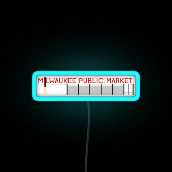 Milwaukee Public Market RGB Neon Sign