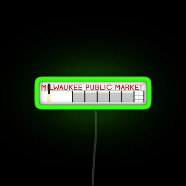 Milwaukee Public Market RGB Neon Sign