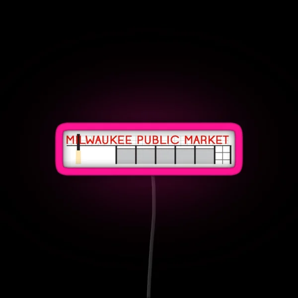 Milwaukee Public Market RGB Neon Sign