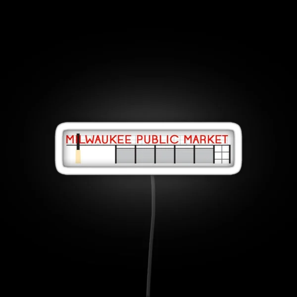 Milwaukee Public Market RGB Neon Sign