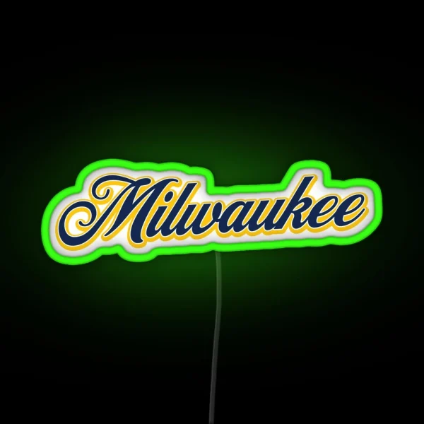 Milwaukee RGB Neon Sign
